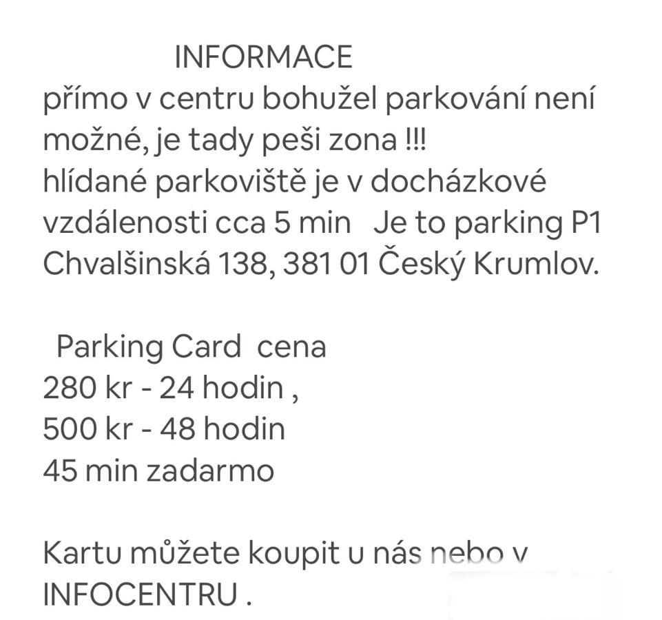 Apartman Galant Чески-Крумлов Экстерьер фото